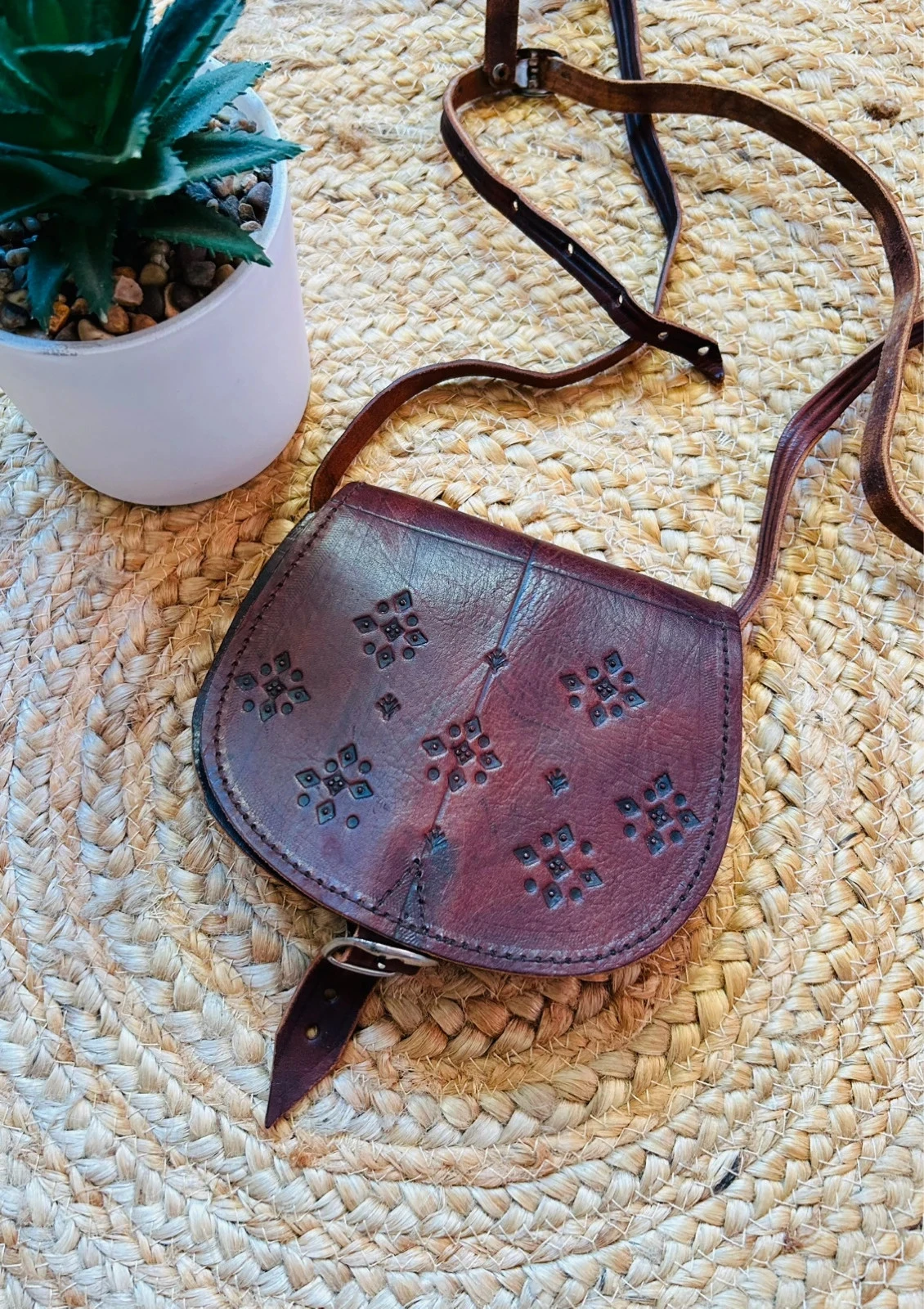 🤎🌿Mini sac artisanal 100% cuir marocain bohème ethnique Handcrafted Moroccan leather mini bag🌿🤎